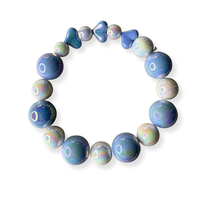 Collar Azul Iridiscente