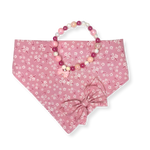 Pretty in Pink Set: Bandana & Beaded Necklace